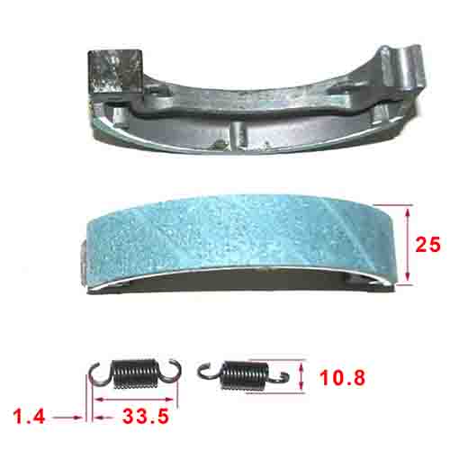 ZAPATA DE FRENO HONDA CG125/ TITAN 2000 GRANDE/TITAN150 STD