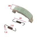 ZAPATA DE FRENO YAMAHA FZ16/YBR250/YS250/XTZ125 / NEW CRYPTON STD