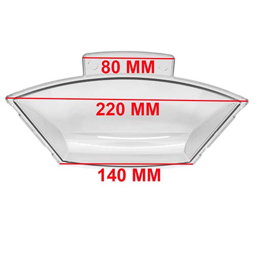 ACRILICO FAROL DELANTERO SMASH/ BIZ /TRIP /MOTOMEL BIT /ZANELLA ZB110D Y OTRAS PLASTICA VC (459)