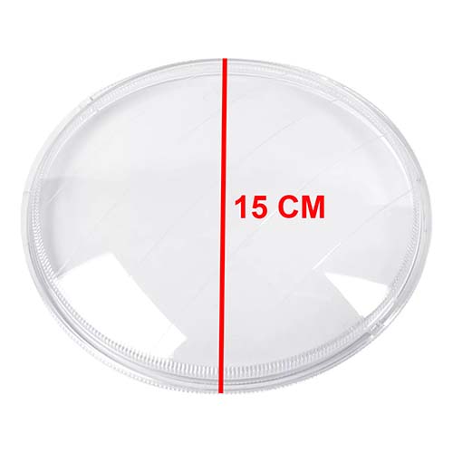 ACRILICO OPTICA FAROL DELANTERO YAMAHA YBR /HONDA CG /TITAN /OTRAS PLASTICA VC (813)