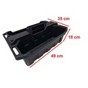 BANDEJA PORTA ELEMENTOS LIMPIEZA MULTIUSO NEGRO 49x35x18 PLASTICA VC (1121)