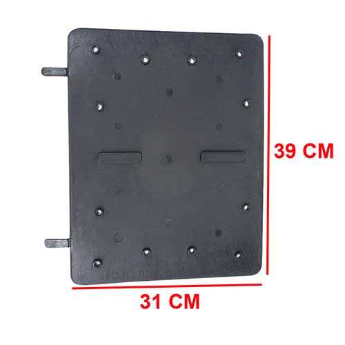 BASE DESMONTABLE EXTRAIBLE PARA CAJA DE DELIVERY - C/2 LLAVES KIT E INSTRUCTIVO PLASTICA VC (1099)