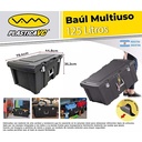 BAUL MULTIUSO 79,4X44,8X35,2 125 LITROS C/TAPA/MANIJA/RUEDA PLASTICA VC (1120)