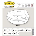 BAUL PORTA OBJETOS BIG-48 P/2 CASCOS 590X430X333 C/REFLECTIVO TRASERO PLASTICA VC (875)