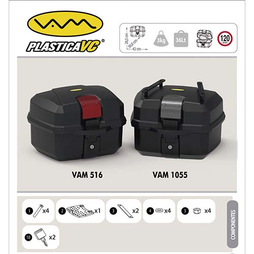 BAUL PORTA OBJETOS ELEGANT36 36LTS. C/PORT. PAQ. REFLECT. TRAS. FUME PLASTICA VC (1055)