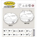 BAUL PORTA OBJETOS VAM45 BLANCO 530X430X333 BASE DESMONTABLE REFLECT. TRAS. PLASTICA VC (970)