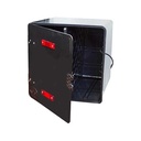 CAJA PARA DELIVERY SUPER 41X41X41 C/1 ESTANTE NEGRA PLASTICA VC (586)