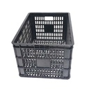 CANASTO PLASTICO 48X34X26  REFORZADO  MULTIUSO NEGRO PLASTICA VC (1109)