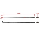 RAYOS + NIPLES 235mm X 3.5mm (36u) CROMADO STD