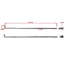 RAYOS + NIPLES 165mm X 3.5mm (36u) CROMADO STD