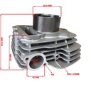 KIT CILINDRO + PISTON BAJAJ 150 BOXER (56mm) STD