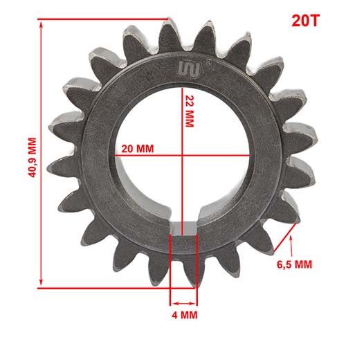ENGRANAJE PUNTA CIGUEÑAL HONDA XR150L / GLH150 STD