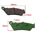 PASTILLA DE FRENO ROYAL ENFIELD INTERCEPTOR 650 / FA209 STD