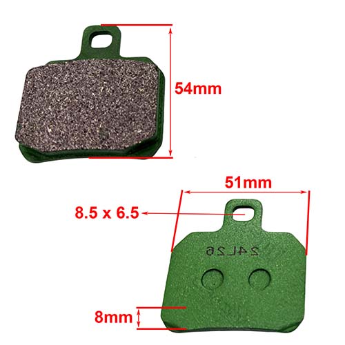 PASTILLA DE FRENO BENELLI TNT600 / 600GT TRASERA FA266 STD