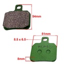 PASTILLA DE FRENO BENELLI TNT600 / 600GT TRASERA FA266 STD