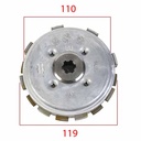 CAMPANA DE EMBRAGUE INTERIOR CON DISCOS HONDA C100 BIZ/WAVE STD