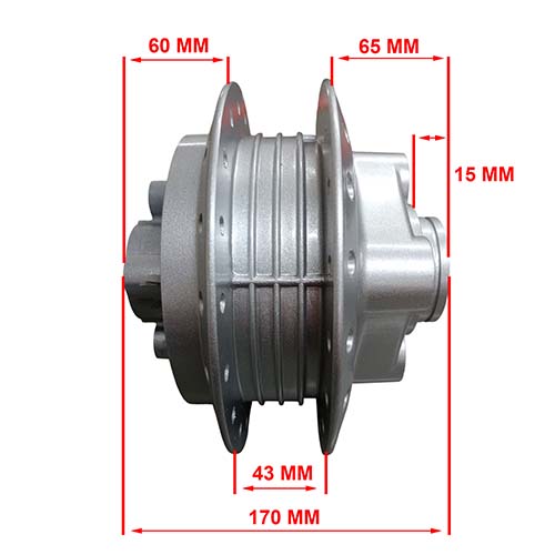 MAZA TRASERA MOTOMEL X3M OEM EXCLU