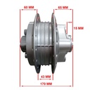 MAZA TRASERA MOTOMEL X3M OEM EXCLU