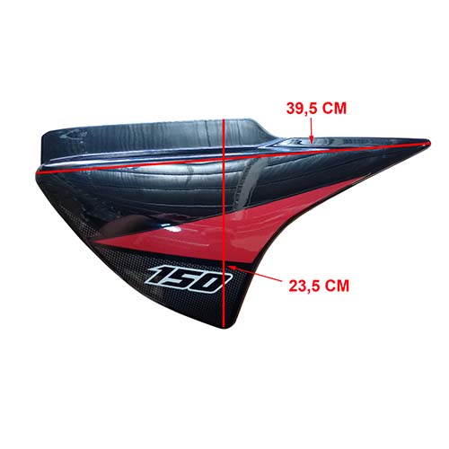 CACHA LATERAL MOTOMEL NEW S2 150 TUBULAR LADO DERECHO OEM EXCLU