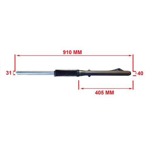 PIERNA DELANTERA COMP. MOTOMEL SKUA 250 VAINA GRIS OSCURO (JGO) OEM