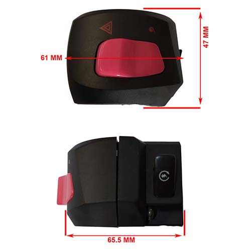 MANILLAR DER. (PULSADOR) MOTOMEL SIRIUS 150 OEM