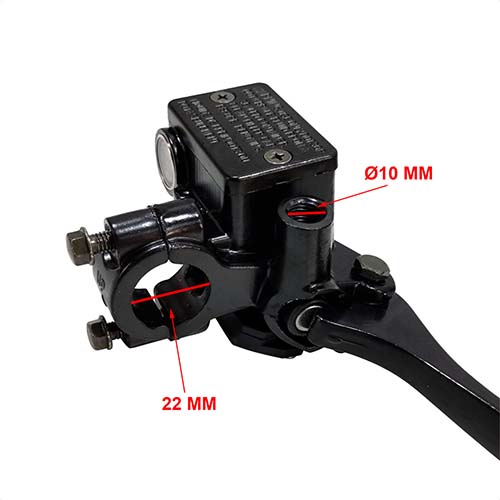 MANIJA DE FRENO + SOPORTE MOTOMEL SKUA 150 200 250 V6 OLD OEM