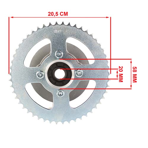 PORTACORONA COMPLETO MOTOMEL SKUA 200 C/CORONA DE 50D OEM