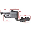 CAÑO DE ESCAPE MOTOMEL SIRIUS 250 OEM