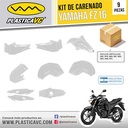 KIT CARENADO FZ 16 BLANCO 9 PZAS. PLASTICA VC (1052B)
