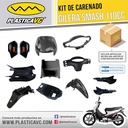 KIT CARENADO SMASH/BIZ/BRAVA NEVADA 110/OTRAS 110CC NEGRO 11 PZAS. PLASTICA VC (1081)