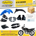KIT CARENADO YAMAHA YBR 125CC AZUL 11 PZAS. -  PLASTICA VC (1102A)