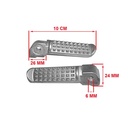 PEDALIN TRASERO RACING TEAM ALUMINIO MACIZO UNI. Ø6 JGO. PLASTICA VC (692)