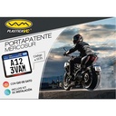 PORTAPATENTE MERCOSUR C/OJO DE GATO (C/KIT DE INSTALACION) PLASTICA VC (1035)