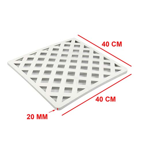 ESTANTE PARA CAJA DELIVERY BLANCA PLASTICA VC (593B)