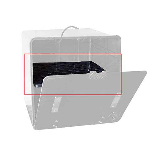 ESTANTE PARA CAJA DELIVERY NEGRA PLASTICA VC (593)