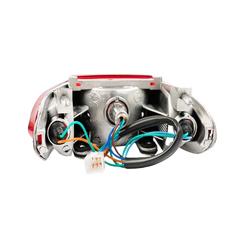 FAROL TRASERO HONDA NEW-WAVE COMPLETO (ROJO-ROJO) PLASTICA VC (491)