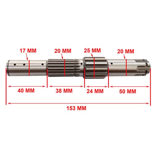 EJE DE PIÑON HONDA CG TITAN 150 STD