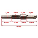 EJE DE PIÑON HONDA CG TITAN 150 STD