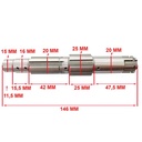 EJE DE PIÑON HONDA CG125 ES/KS/MONDIAL HD 150 STD