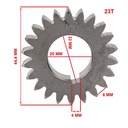 ENGRANAJE PUNTA CIGUEÑAL HONDA CB190R STD