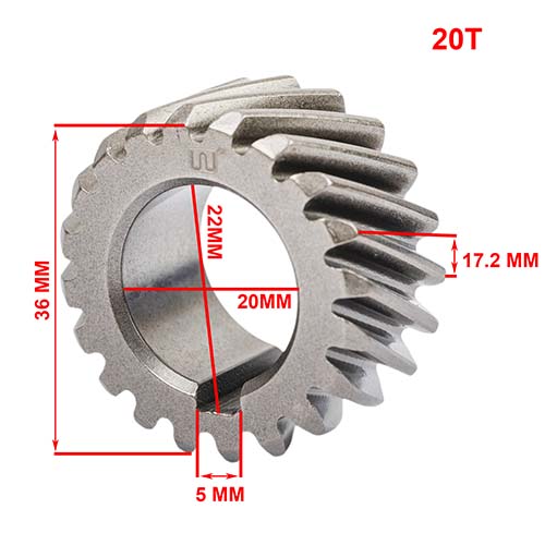 ENGRANAJE PUNTA CIGUEÑAL YAMAHA XTZ125 STD