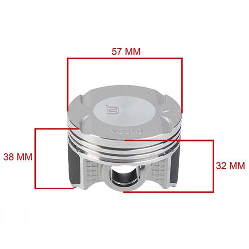 KIT CILINDRO + PISTON ROUSER NS160 (58mm) STD