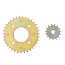 KIT TRANSMISION HONDA C100 BIZ 428H-108L C/CAD. DOR. STD