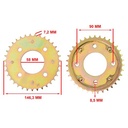 KIT TRANSMISION HONDA C100 BIZ 428H-108L C/CAD. DOR. STD