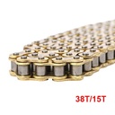 KIT TRANSMISION ZANELLA RX150/CE150/RD150/CG125 38T/15T C/CAD. DOR. STD