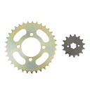 KIT TRANSMISION GUERRERO TRIP 110 (35T/15T) (PASO 420) C/CAD. DOR. STD