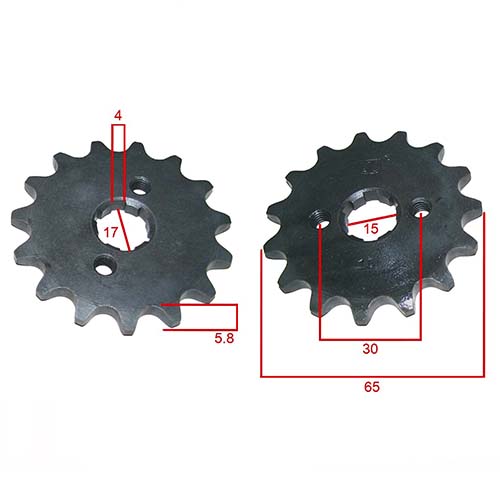 KIT TRANSMISION GUERRERO TRIP 110 (35T/15T) (PASO 420) C/CAD. DOR. STD