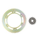 KIT TRANSMISION HONDA NXR 125 BROS STD 428H-132L/XR125L C/CAD. DOR. STD