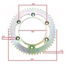 KIT TRANSMISION HONDA NXR 125 BROS STD 428H-132L/XR125L C/CAD. DOR. STD