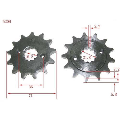 KIT TRANSMISION HONDA CBX250 TWISTER 520HO-106L C/ORING STD